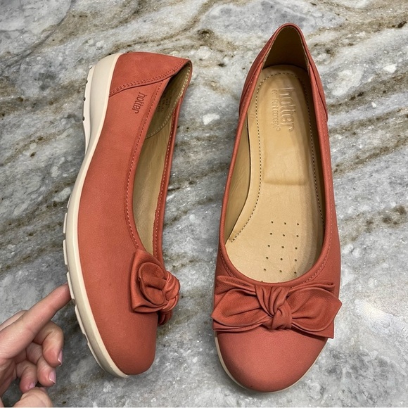 Hotter Comfort Concept Slip On “Jewel” Shoes Women's Apricot Red - Picture 3 of 11